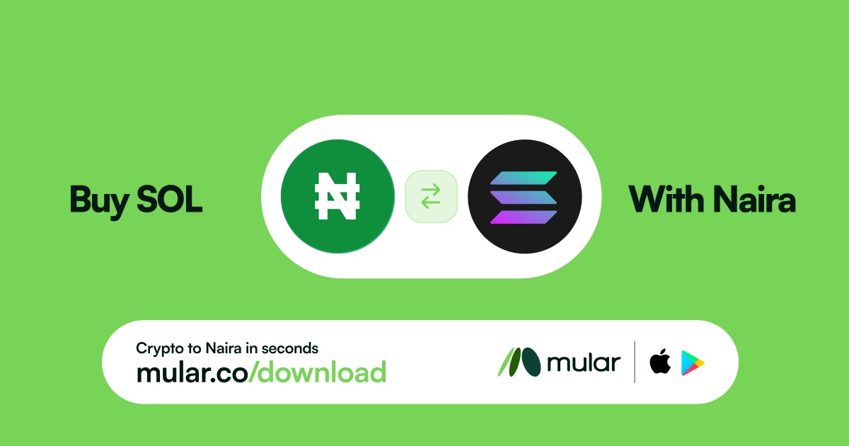 Buy SOL with Naira on Mular